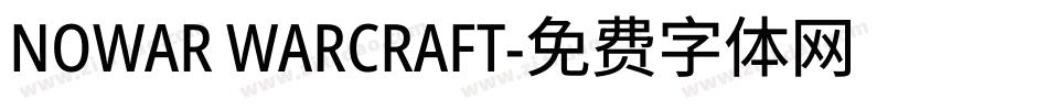 NOWAR WARCRAFT字体转换